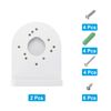 PATIKIL Dome Security Camera Mounting 4.9 Inch, 2 Pack Universal L-Shape Dome Right Angle Wall Mounting Bracket Plastic, White