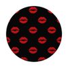 Sealed with Kisses Chic Pop Art Red Lipstick Pattern PopSockets Adhesive PopGrip