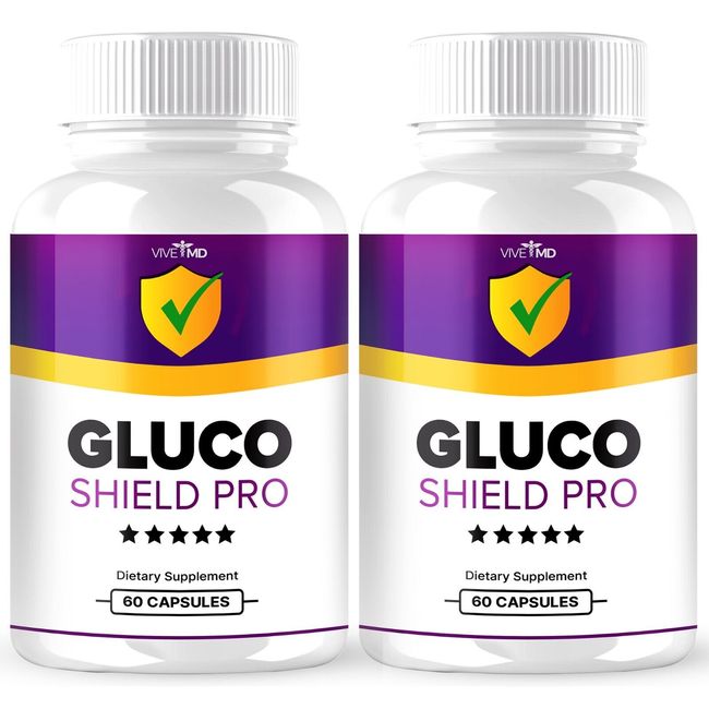 Gluco Shield Pro Mineral Supplements for Men &  Women Official Formula (2 pack)