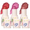 3 Colors Set Multiple Blush Cream Stick Highlighter Blusher for Cheeks Eyes Lips