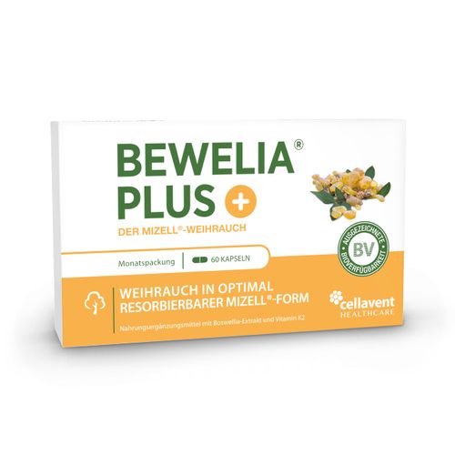 Frankincense capsules from Bewelia Plus with 600 mg & 250 mg AKBA - micellar incense with max. bio-availability