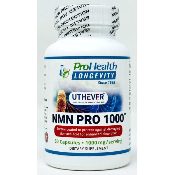 ProHealth Longevity Uthever Pro 1000 mg 60 capsules NEW/SEALED Exp 7/2025