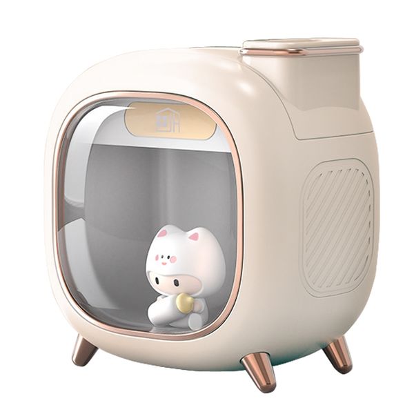 Jeonghwa Trade Wireless Dual Mist Mood Light Little Humidifier Beige 500ml