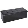 43" Folding Storage Ottoman Bench Storage Stools Footrest for Home Organizer