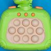 Green T Rex Dinosaur Quick Push It Light Up Fidget Toy Bubble Puzzle Pop Game