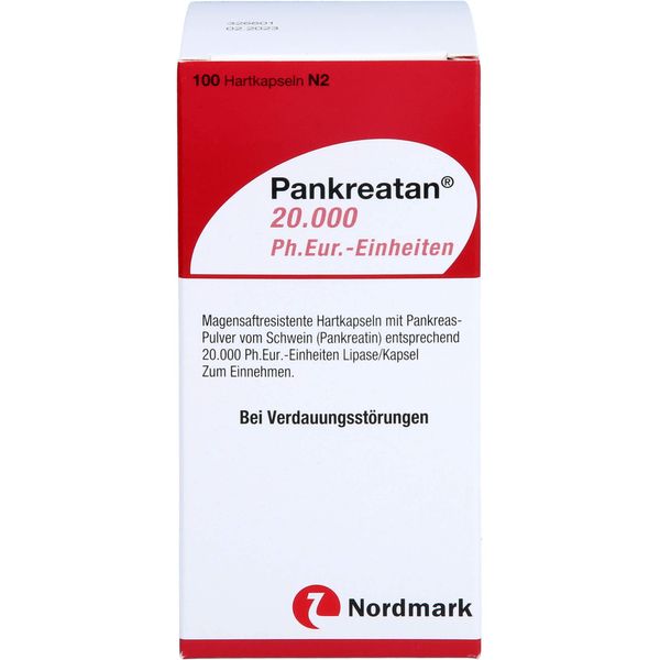 PANKREATAN 20,000 Ph.Eur Units with Hard Caps.