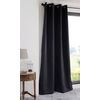 LOVELY CASA Notte Blackout Curtain Polyester, polyester, Black, 250x135 cm