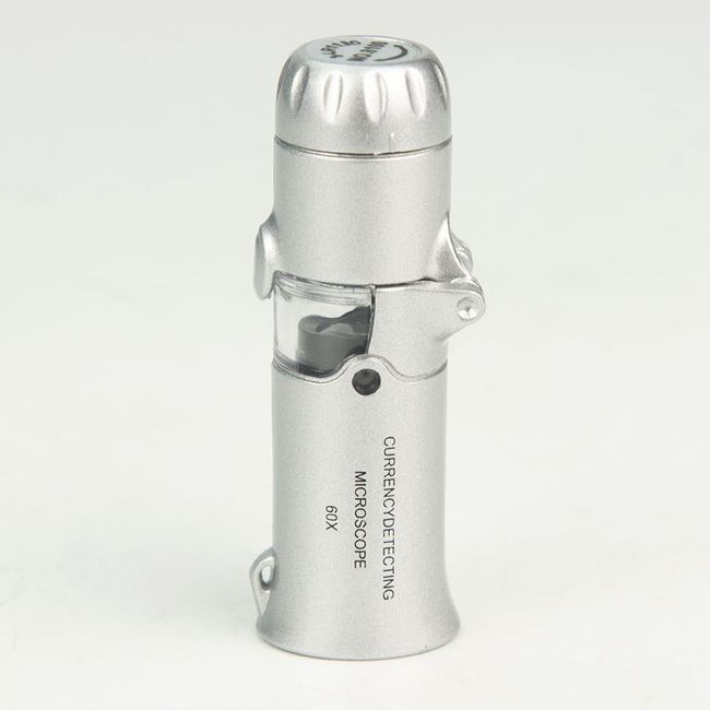 LED pocket microscope 60x - 100x magnifying glass