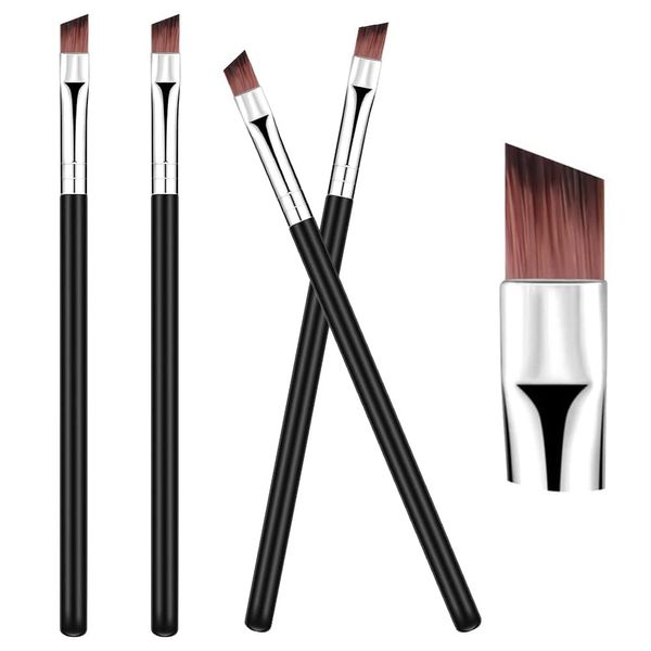 Make-Up Augenbrauenpinsel Lidschattenpinsel Set - 4 Stück Multi-Funktions-Kosmetikpinsel Eyeliner-Pinsel Concealer-Pinsel Wimpernpinsel Augenbrauen-Schrägwinkelpinsel Lidschatten-Applikator