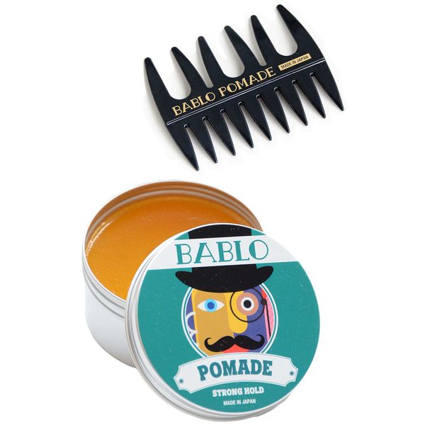 Babro Pomade Strong Hold Hair Straightener Water-Based Hair Grease Hair Wax Single Item & Mesh Comb