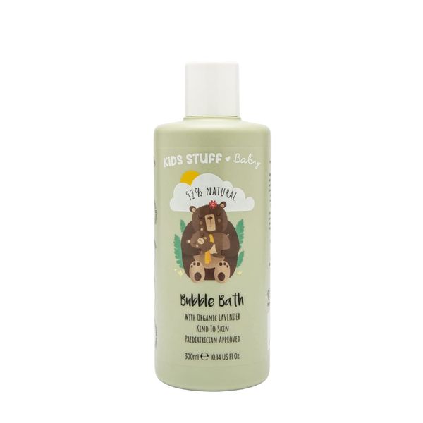 Kids Stuff Baby | Baby Bubble Bath 300ml | Natural Ingredients | Organic Lavender Oil | Dermatologically & Paediatrician Approved | Kind to Sensitive Skin | Vegan | Cruelty-Free