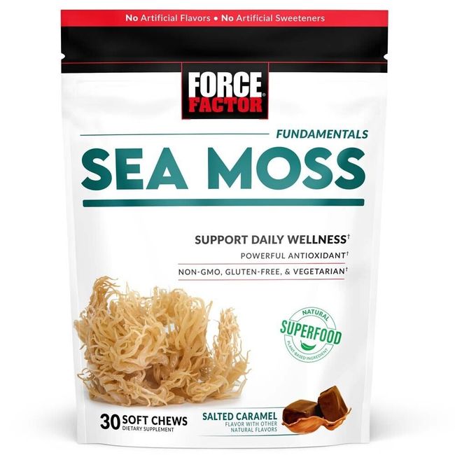 Force Factor Irish Sea Moss Soft Chews - NON-GMO, Gluten-Free & Vegetarian