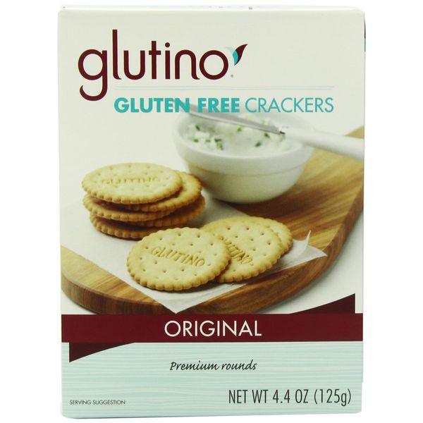 Glutino Gluten Free Crackers, Original, 125-grams (Pack of 3)