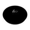 White Initial Letter K Heart Minimalist Black PopSockets Swappable PopGrip