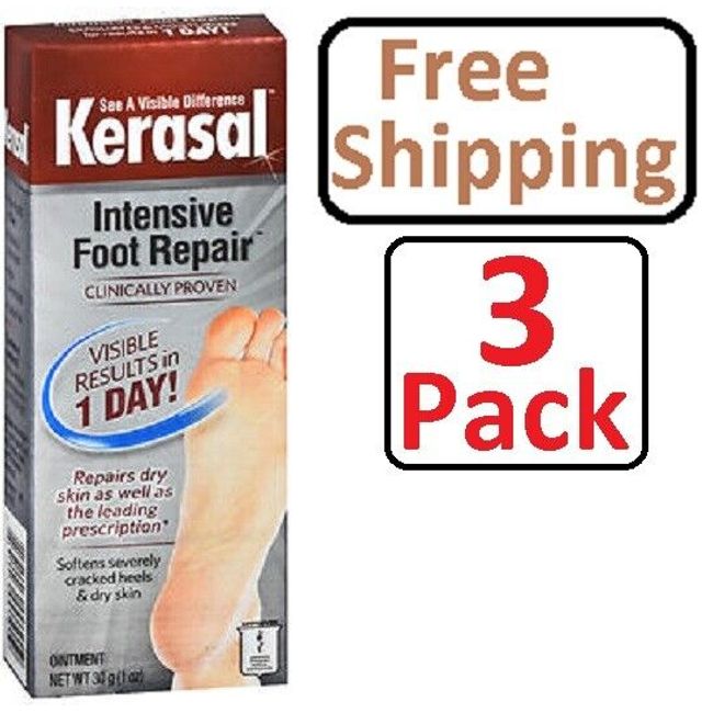 Kerasal Intensive Foot Repair Ointment 1 oz (3 Pack)