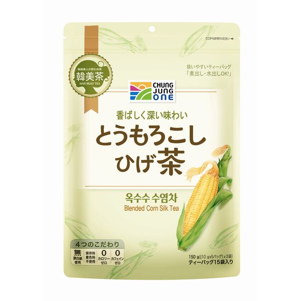 Taielephant Korean Beauty Corn Beard Tea, 5.3 oz (150 g) (0.4 oz (10 g) x 5 P x 3 Bags x 2 Packs