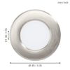 EGLO Recessed Light, Matte Nickel