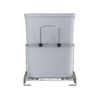 32 Qt Pullout Kitchen Cabinet Metal Wire Sliding Universal Trash Can with Rear B