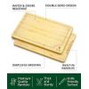 ROYAL CRAFT WOOD Extra Large Cutting Boards for Kitchen Meal Prep & Serving-W...
