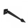 Black Wrought Iron Strap Door Hinge Colonial Spear Gate Hinge Renovators Supply