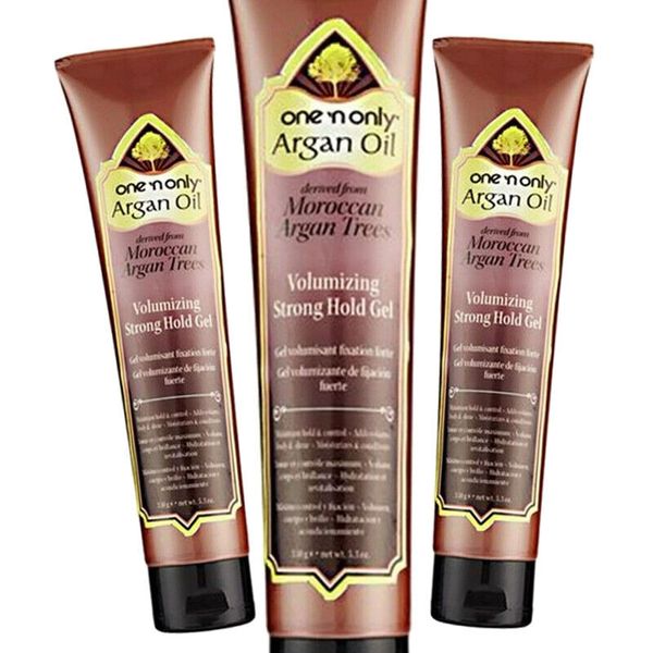 One N Only Argan Oil Volumizing Strong Hold Gel, 5.3 Oz - Pack of 3