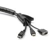 StarTech.com 2.5m (8.2ft) Cable Management Sleeve - Spiral - 1" (25mm) Diameter - W/ Cable Loading Tool - Black (CMSCOILED2)
