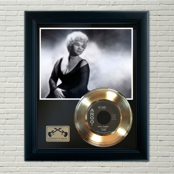 Etta James "At Last" Framed 45 Gold Record Display 