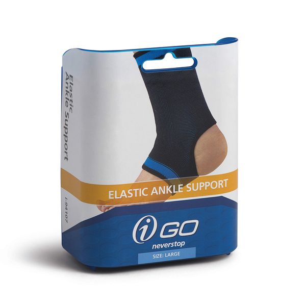 iGo i-94103 Elastic Ankle Support, Black, Small