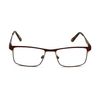 V.W.E. Men Premium Rectangle Stainless Steel Reading Glasses - Large Metal Reader (Maroon, 1.00)