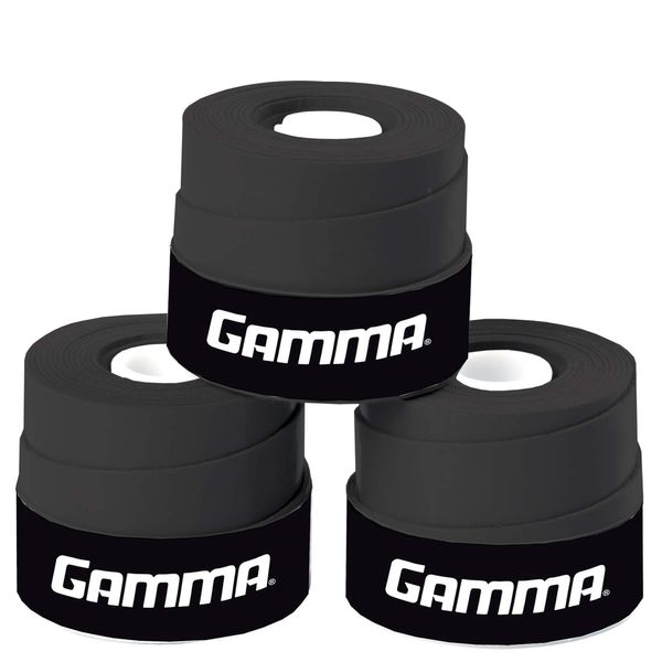 GAMMA Supreme Overgrip, Black , 3 Pack