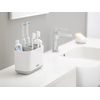 Joseph Joseph Easy-Store - Large Toothbrush Holder Caddy, Bathroom Storage - White/Grey