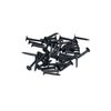 AB Tools 124pc Nail Assortment Flat and Domed Head Panel Pins Carpentry Wood Plasterboard