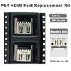 GBAuto 2 Pack HDMI Port Replacement Compatible with Sony PlayStation 4 PS4 Display Socket Interface Jack Connector Repair Kit