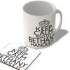 McMug - Keep Calm and Let Bethany Handle It - White Background - Mug and Coaster Set, Ceramic, 11fl.oz.