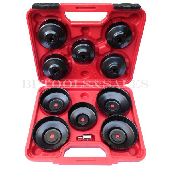 11pc Oil Filter Cap Wrench Oil Filter Socket Set Remover Installer Hand Tools