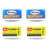The Shave Factory Premium Shaving Set - 20 Feather Double Edge Razor Blades and 20 Personna Double Edge Razor Blades
