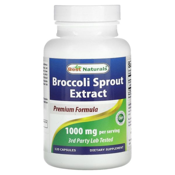 Broccoli Sprout Extract, 1,000 mg, 120 Capsules (500 mg per Capsule)