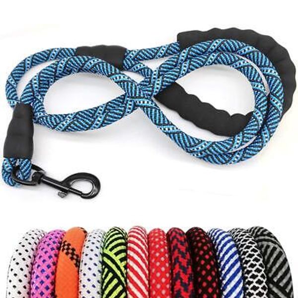 MayPaw Heavy Duty Rope Dog Leash, 3/4/5/6/7/8/10/12/15 FT Nylon Pet Leash, So...