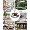20" Wet Rated Caged Ceiling Fan w/Light & Remote Control Dimmable LED Chandelier