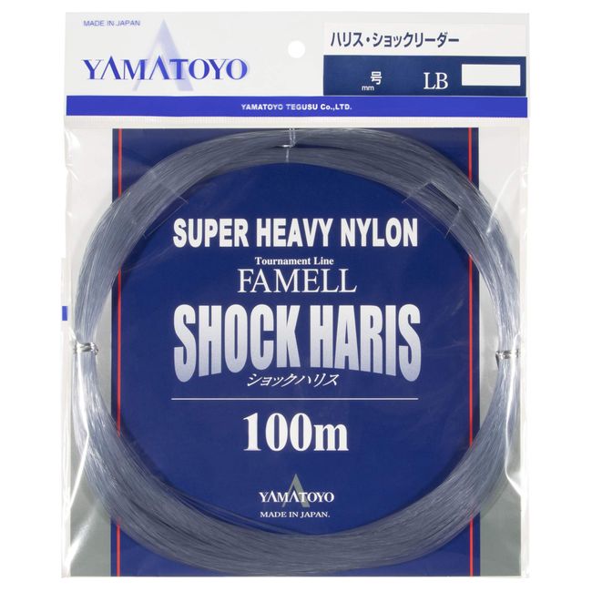 YAMATOYO Harris Phamel Shock Harris Nylon 328.4 ft (100 m) No. 100 No. 300lb, Gray