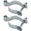 2 Pcs Chain Link Fence Gate Post Hinge for Outside Diameter Post/Pipe Pressed