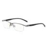 Yellowrock Blue Light Cart Progressive Multi-Focus Reading Glasses Senior Glasses Reading Glasses with Case & Cloth - gunmetal