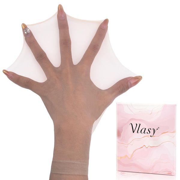 Vlasy Skinlike HD Wig Cap, 2pcs Invisible and Transparent Wig Caps to Hold Wig in Place, Ultra Thin Hair Net for Any Wigs Style and Size, Breathable Lace Front Wig Net, Stocking Bald Cap for Women