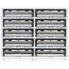 100 Taconic Shave Twin Blade Razor Cartridges with Lubricating Strip - Compatible with all Gillette Trac 2, Gillette Atra, Vector and Contour razor handles. Also fits on Personna Bump Fighter handles , Made in the USA