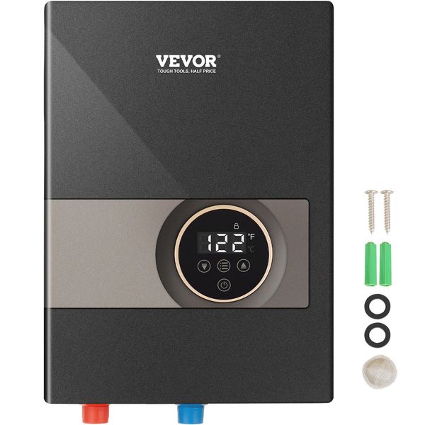 VEVOR 8KW Instant Hot Water Heater Electric Tankless On Demand Shower Boiler