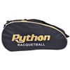Python Deluxe "3R" (3 Racquet) Racquetball Bag Series (Black/Yellow)