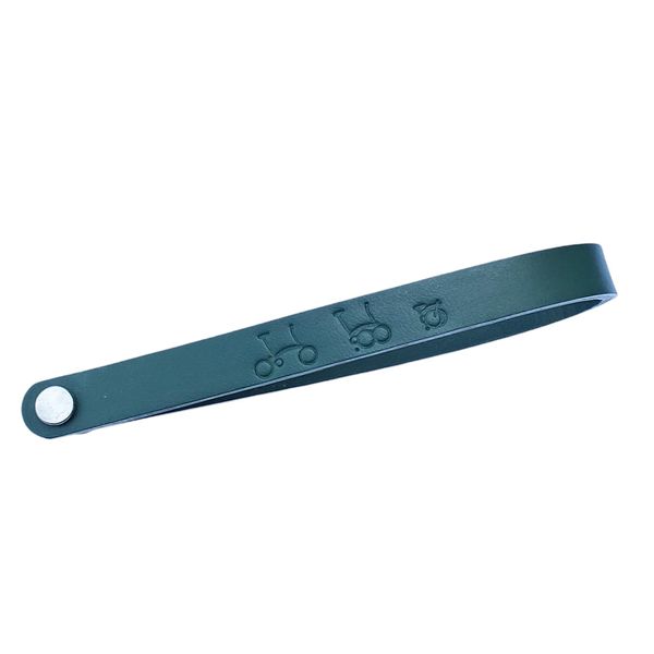 Quick Release Luggage Leather Strap for BROMPTON Black Brown (Green)