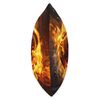 Bullet With Fire and Flames Throw Pillow