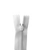 Zip for Bedding Non-Separable 80 cm White with White Eraser Without Handle Plate