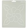 Quilting Creations Floral Design Quilt Stencil, 6"